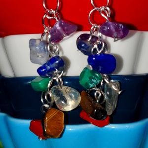 Chainlink Chakra earrings